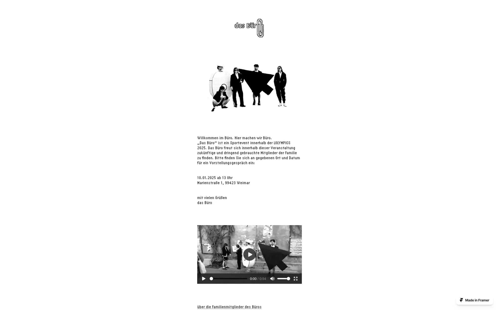 Das Büro — Webseiten